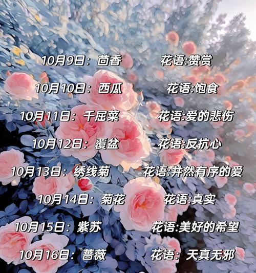 1月8日对应的花语是什么？