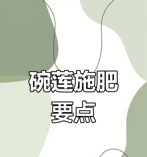 碗莲施肥的最佳时间是什么时候？怎样施肥效果最好？