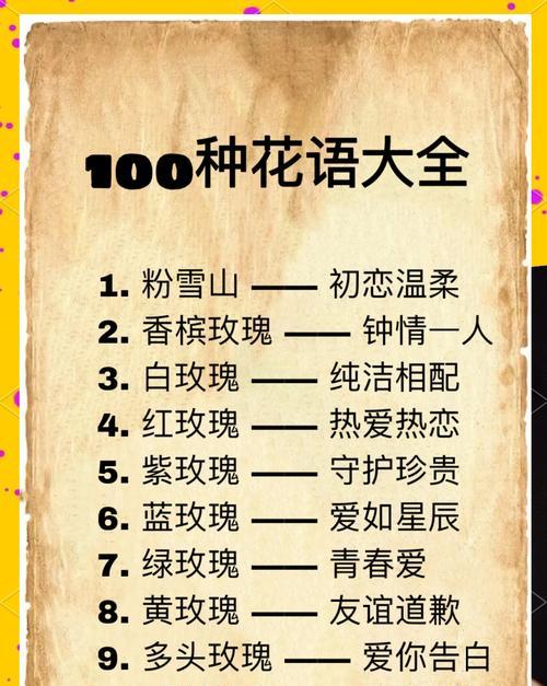 对兰的花语大全有哪些？它们各自代表什么？