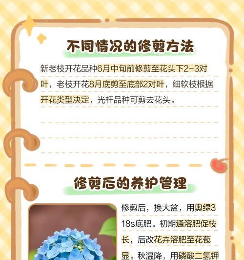 花卉修剪技巧和剪枝后的处理方法是什么？